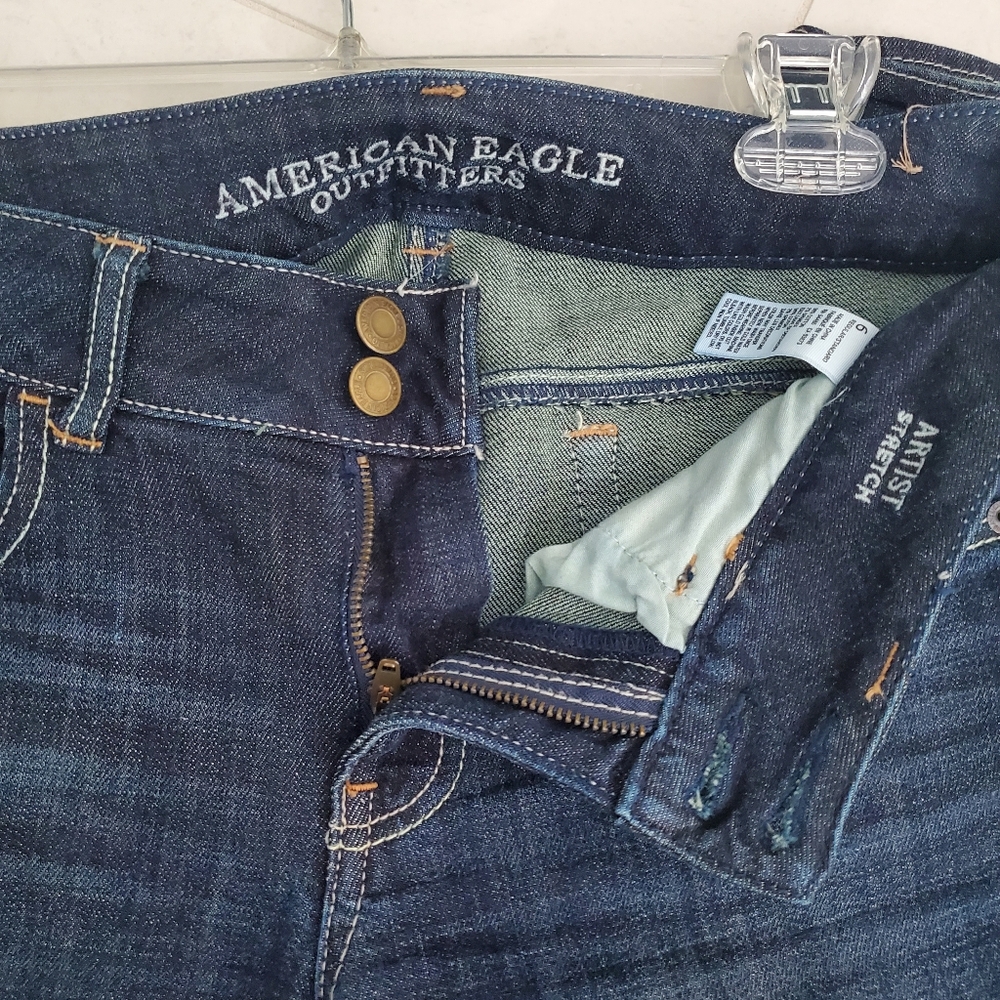 Women's Vintage American Eagle Artist Stretch. Size 6 Regular. 90's Y2K. - Picture 4 of 6